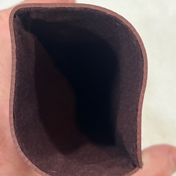 VTG Anne Klein Burgundy Red Soft Leather Eyeglasses Case 3.5"x7" - Picture 7 of 11